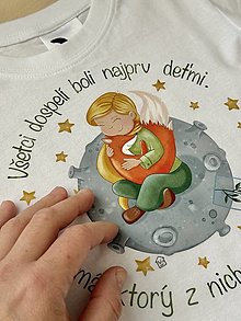 Topy, tričká, tielka - Malý princ- tričko s autorskou potlačou - 16609709_