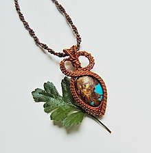 Náhrdelníky - Drôtený náhrdelník Ostrovy - 16608005_