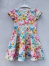 Detské oblečenie - Motýlikové šaty - 16608194_