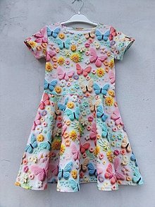 Detské oblečenie - Motýlikové šaty - 16608194_