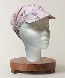 Detské čiapky - Detský čepiec macko ružové - 16607778_