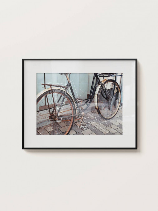 Grafika - Print grafickej koláže ''Vintage bajk'' - 16608967_