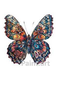 Grafika - Motýľ (č.155) - 16608605_