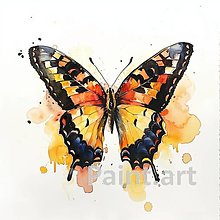 Grafika - Motýľ (č.150) - 16608728_