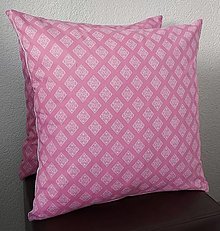 Úžitkový textil - Obliečky na vankúše,,ružové" (Ornamenty) - 16611287_