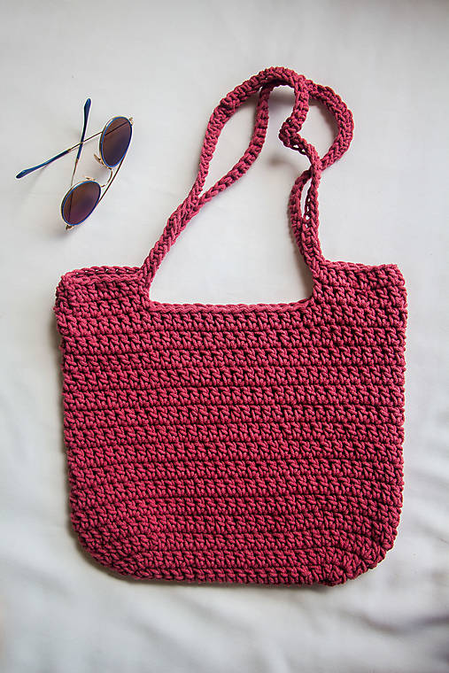 Veľké tašky - Háčkovaná letná taška - 16611811_