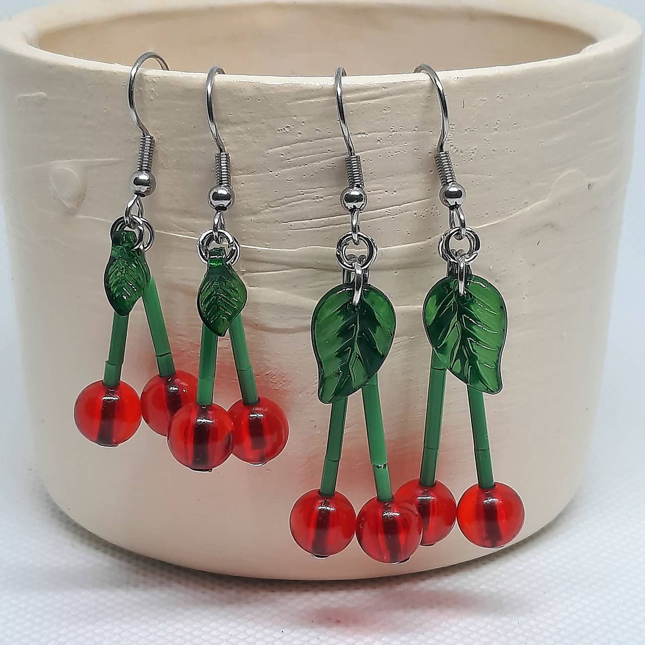 Náušnice - čerešne