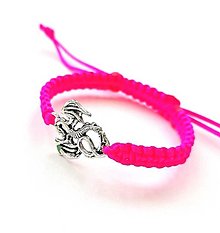 Náramky - Náramok drak detský - ružová neon - 16611621_