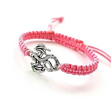 Náramky - Náramok drak detský - ružová svetlá - 16611622_