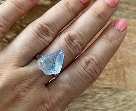 Prstene - Prsteň s modrou andarou - 16613099_