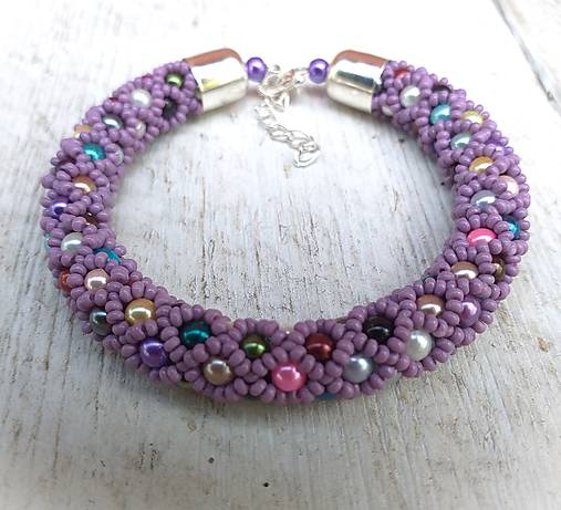 Náramky - COLORAMA VIOLA - náramok - 16612574_
