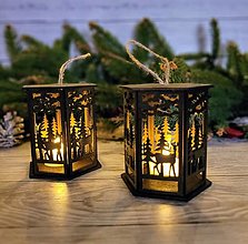 Dekorácie - Malý Vianočný lampášik - 16611729_