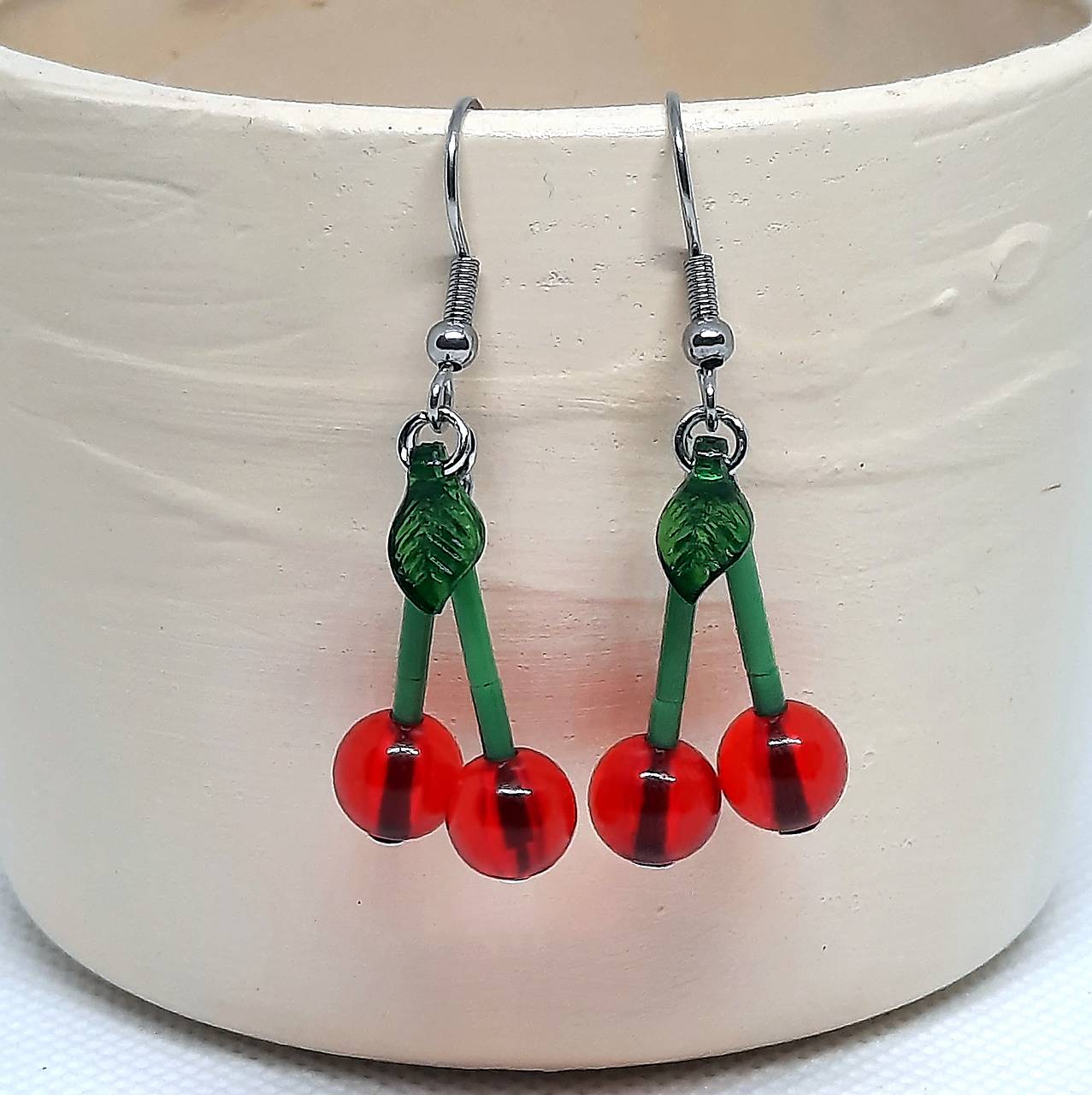 Náušnice - čerešne (2,5 cm)