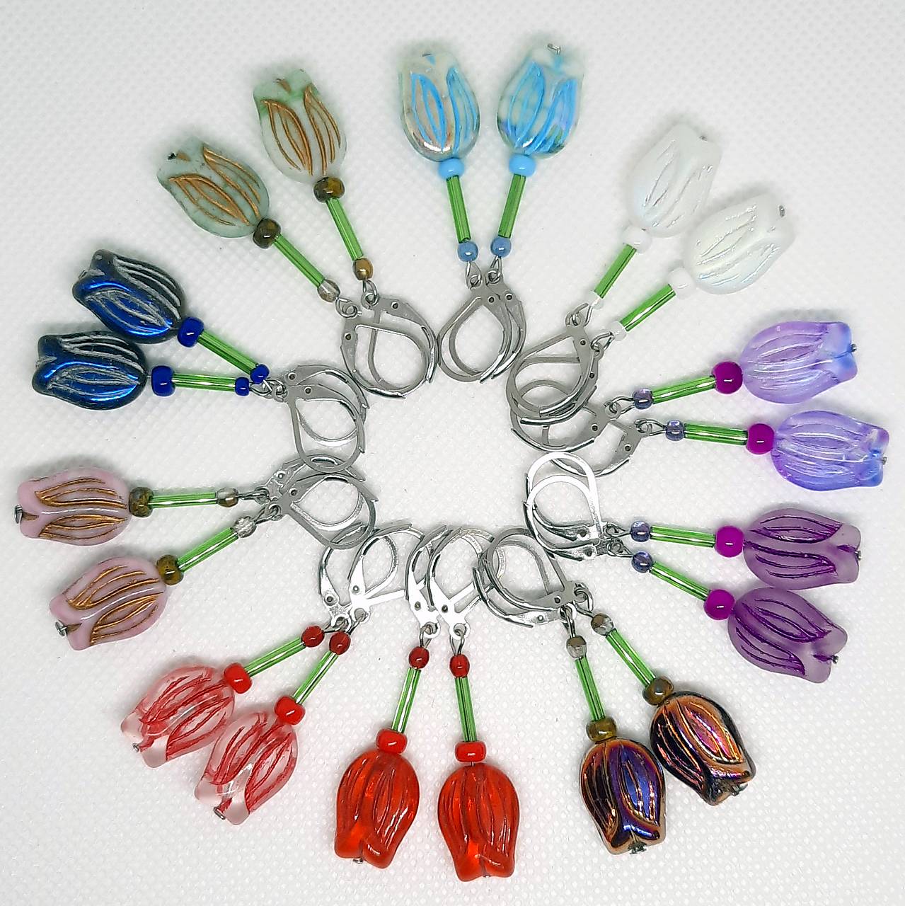 Náušnice - tulipány