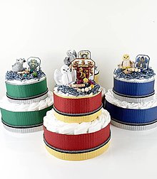 Detské doplnky - Plienková torta - Hogwarts-svet čarodejníkov - 16615296_