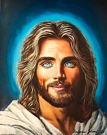 Obrazy - Portrét Ježiša. - 16614552_