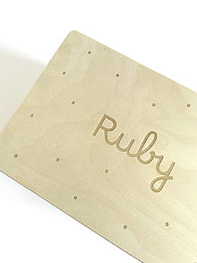 Úložné priestory & Organizácia - Krabica spomienok s menom - Ruby - 16616106_