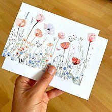 Papiernictvo - Pohľadnica kvety, motýľ, melóny, brezový háj C0014 (Kvety) - 16614644_