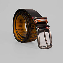 Opasky - Kreatívny kožený opasok z limitovanej edície "Palmer" - 16618088_
