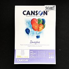 Papier - Skicár CANSON Imagine, 200g/m2, A4, 50 listov - 16617566_