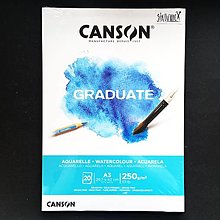 Papier - Skicár CANSON Graduate Aquarelle, 250g/m2, A3, 20 listov - 16617696_