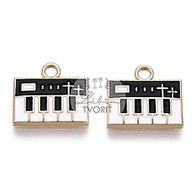 Komponenty - (4277) Klavír, klávesy, 13x14mm - 1 ks - 16618415_