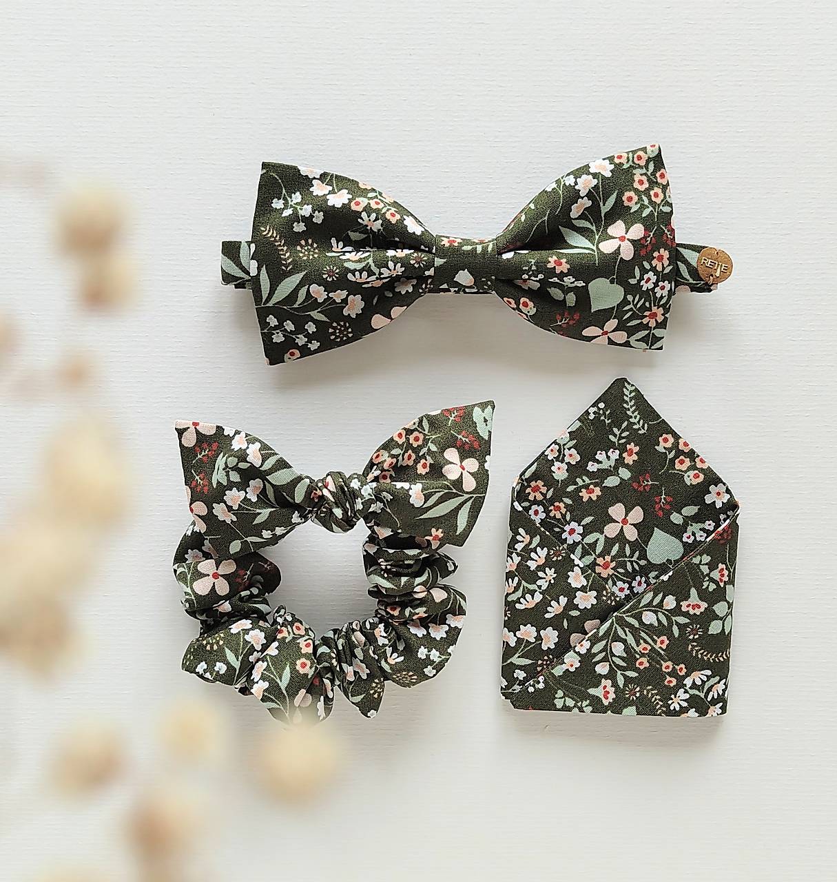 Zelený kvetinový set