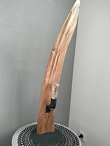 Svietidlá - Stolová lampa drevená - 16616551_
