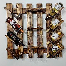 Dekorácie - Stojan na víno drevený - 16616955_
