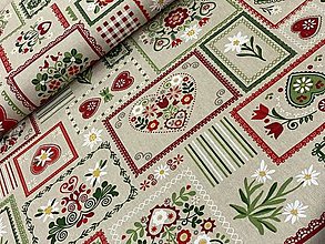 Textil - ❤️BAVLNA DEKOR ❤️KROJOVÝ FOLKLÓRNY PATCHWORK❤️ - 16618350_