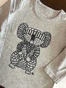 Topy, tričká, tielka - Tričko koala - 16617586_