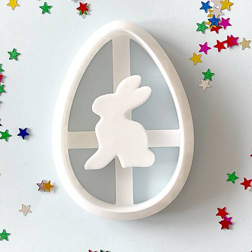 Príbory, varešky, pomôcky - Vykrajovačka veľkonočné vajíčko so zajačikom / V0017 - 16617195_