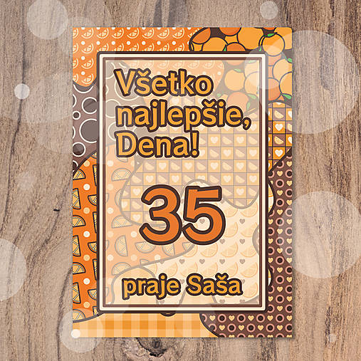 Papiernictvo - Pohľadnica Fľaky chaosu (čokoláda + ovocie) - 16616610_