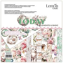 Papier - Scrapbook papier Lemoncraft Today 8x8 elementy - 16621600_