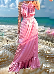Šaty - Pink boho - 16620289_