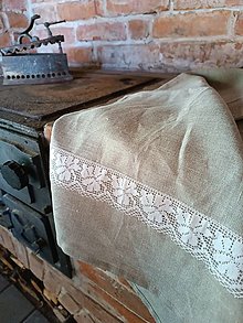 Úžitkový textil - Ľanová štóla - 16621648_