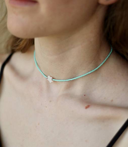Náhrdelníky - Minimalistický choker  - 16619615_