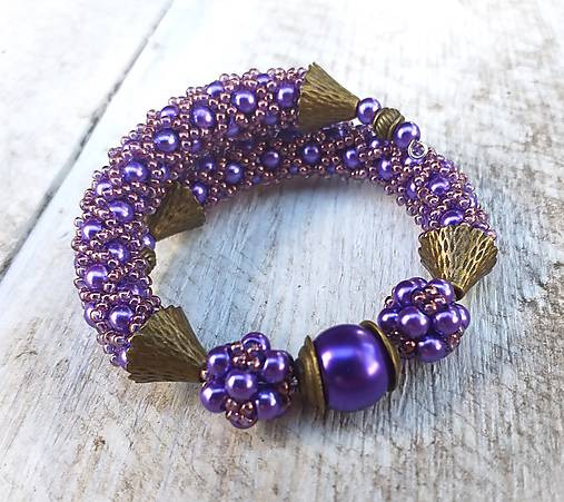 Náramky - Náramok NASIRA VIOLET - 16620925_