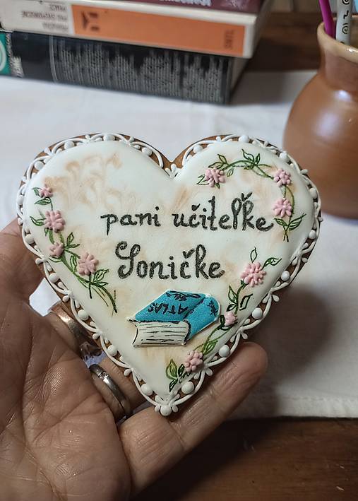 Dekorácie - Dekoratívny medovník //pre pani učiteľku// - 16620942_