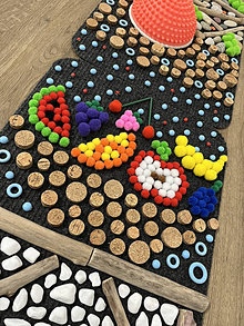 Hračky - Senzomotorický koberec Ovocie - 16620091_