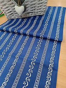 Úžitkový textil - Štóla folk v modrom - 16624114_
