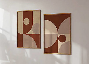Grafika - Moderný set 2 geometrických plagátov - 16623995_