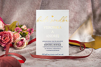 Papiernictvo - Luxusné svadobné oznámenie Bude svadba 2023_7 - 16624676_