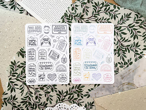 Papier - Samolepky " Kind Reminders " - 16624689_