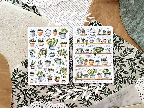 Papier - Samolepky " Indoor Jungle " - 16624803_