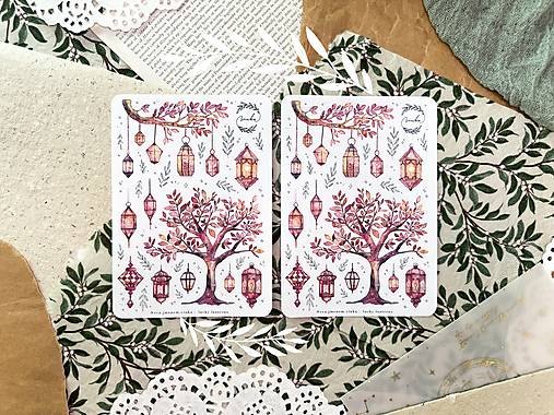 Papier - Samolepky " Lucky Lanterns " - 16624804_