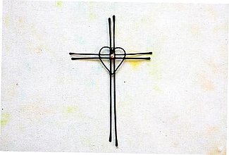 Dekorácie - Jednoduchý krížik - 16624436_