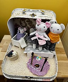 Hračky - Čarovný kufrík s myšacou rodinkou - 16624567_