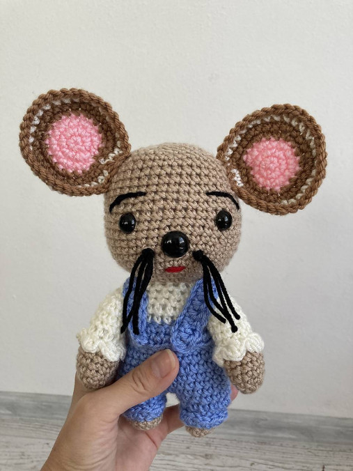 Hračky - háčkovaná myška,myš,myšacinka - 16627060_