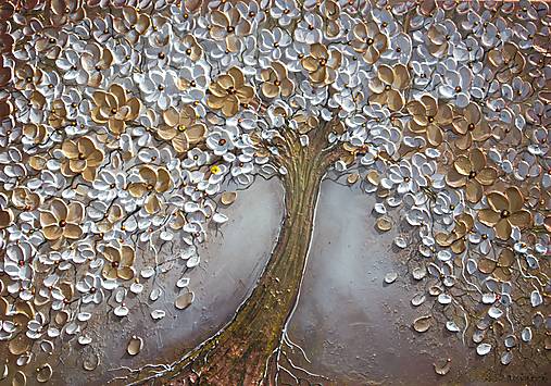 Obrazy - Zlatý strom 80x60 - 16628713_